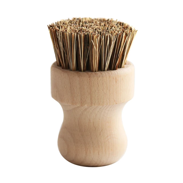 Pans Bowl Washing Skillet Scrubbing Cleaning Tool Sink Pot Brush Wooden Handle Kitchen Supplies Heat Resistant Dish Vegetable 2