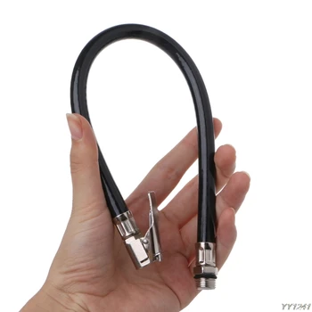 

Motorcycle Bicycle Car Flexible Clip On Air Tyre Tire Chuck Inflator Hose Tool G6KC