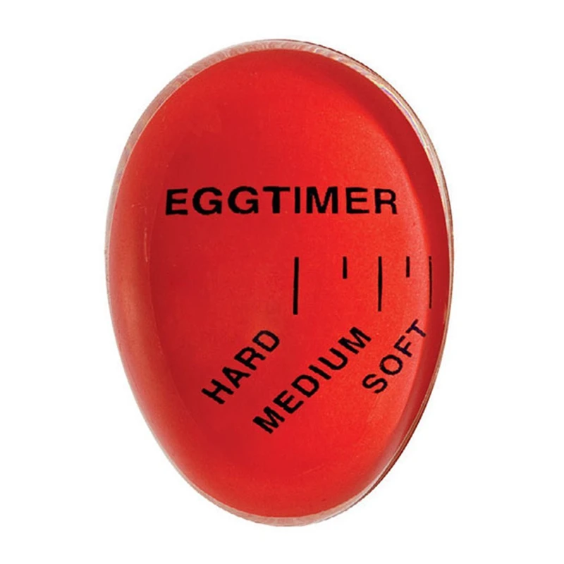 1 шт. таймер в виде яйца Идеальный цветной таймер с изменяющимся вкусным мягким твердым вареным яйцом кухонный таймер многоразовый смоляный красный таймер