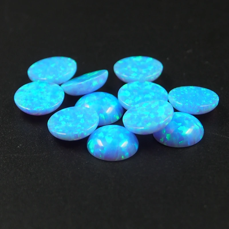 Blue Opal cabochon Beads stone Opal 6mm cabochon stone for ring making