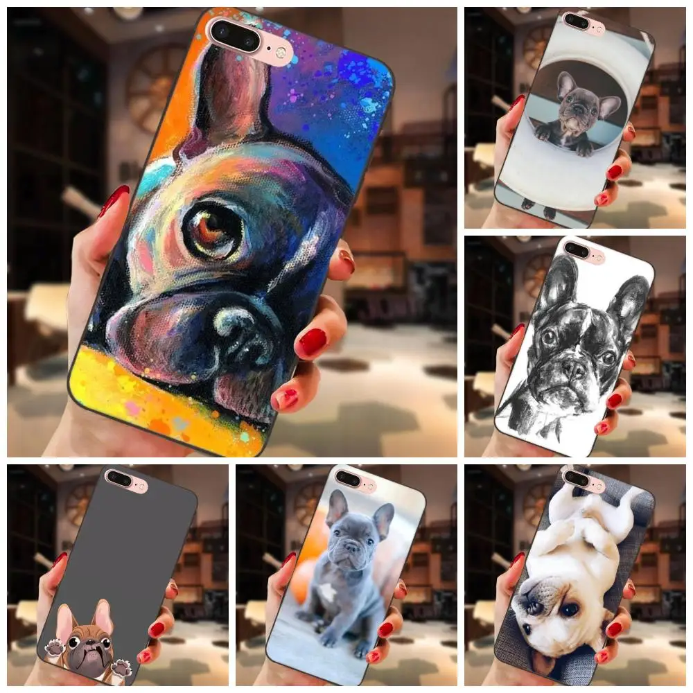 

Soft Pattern Whimsical Colorful French Bulldog Puppy For Xiaomi Redmi Note 2 3 4 4A 4X 5 5A 6 6A Plus Pro S2 Y2