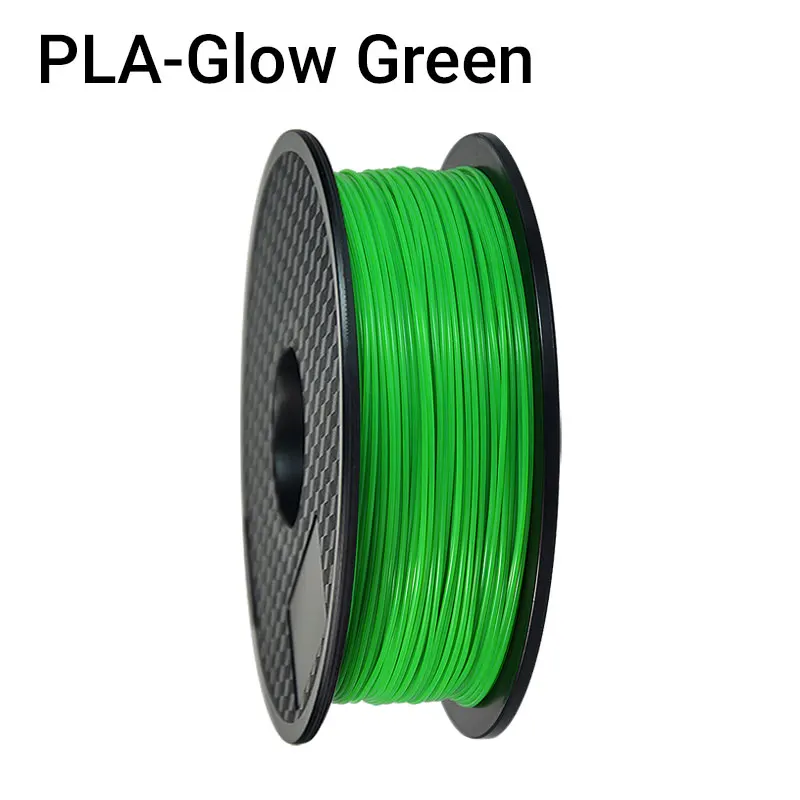 TOPZEAL 3D принтер PLA Филамент 1.75мм Филамент мерная точность+/-0.02мм 1кг 343м 3D печатный материа Русский склад в Москве - Цвет: Glow-Green