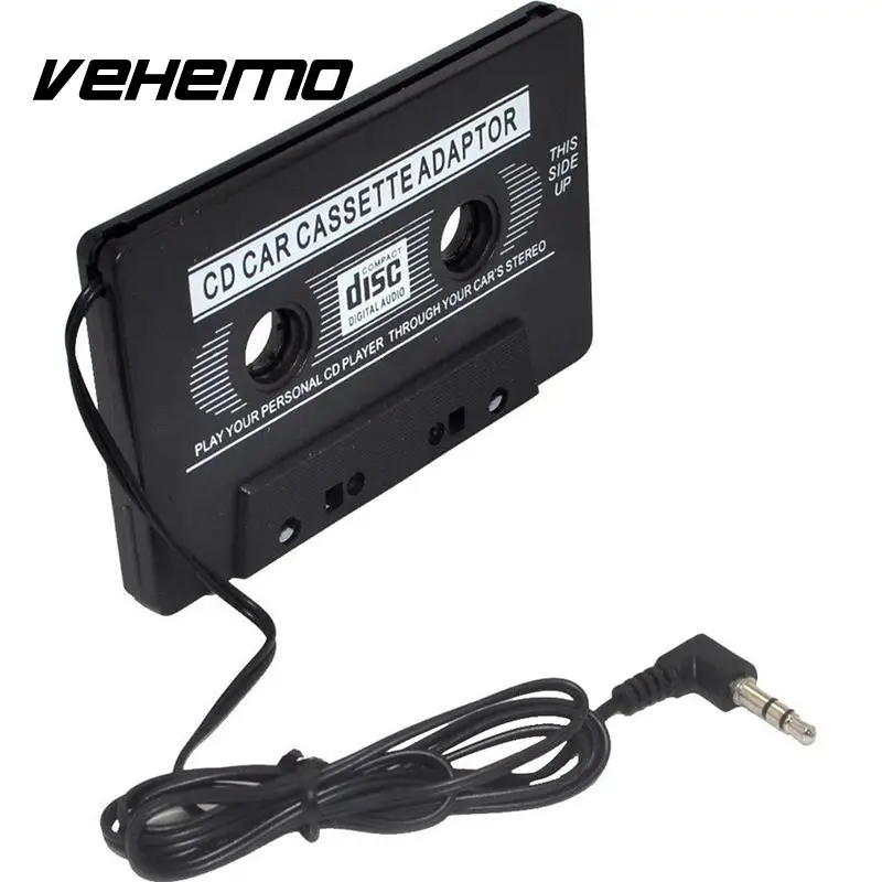 VEHEMO черная лента в форме кассеты конвертер кассеты адаптер MP4 MP3 Car Audio Classic Музыка адаптер сотовый телефон стерео