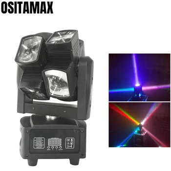 

free shipping Hot Wheel 8x12w LED Beam Moving Head Stage Lighting RGBW 4IN1 Sound Active Lumiere LED Beam Light