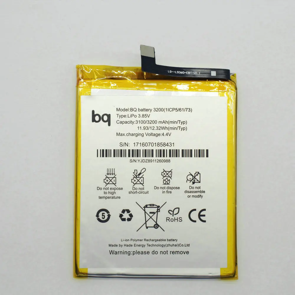 

High Quality 3200mAh Battery For BQ Aquaris X5 Plus X5plus + Tracking Code