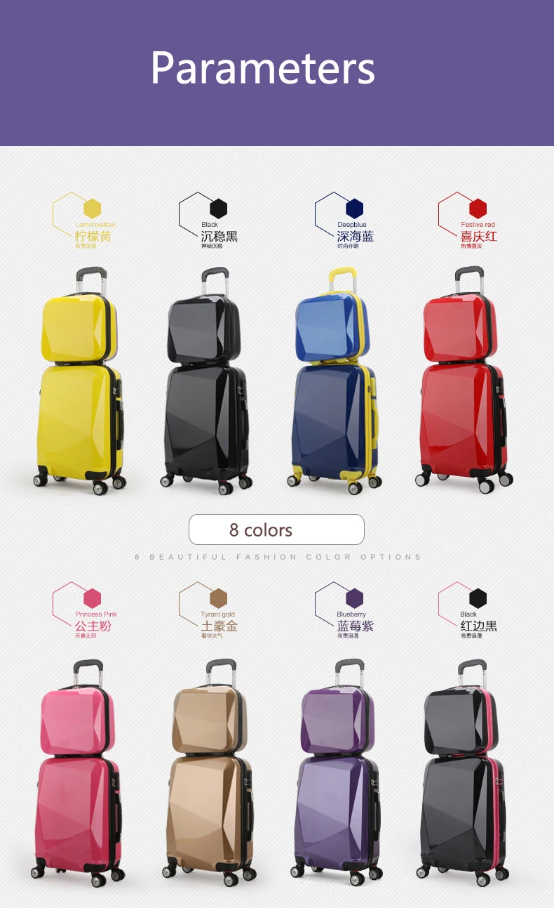 Travel tale 2" 24" 2" чемодан на колесиках дорожная сумка для путешествий чемодан для багажа из АБС-пластика на колесах