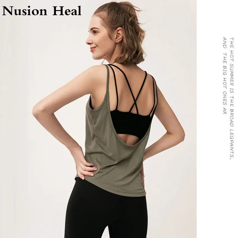 

New UD Fitness Women Breathable Yoga Top Gym Workout Tank Gym Top Sexy Backless Sport T Shirt Women Running Shirt Sport Crop Top
