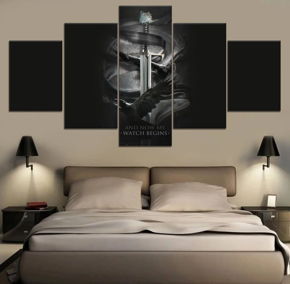 

Game of thrones Movie Modern HD Print Decor Painting Canvas Wall Art 5 Piece Painting Canvas Home Living Room Painting Artwork