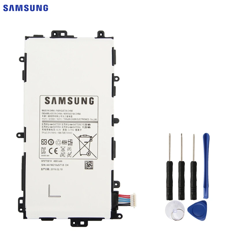 Samsung планшетный аккумулятор SP3770E1H для samsung Galaxy Note 8,0 N5100 N5110 N5120 Аутентичные сменные батареи 4600 мАч