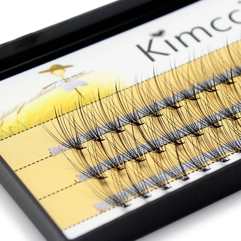 

Kimcci 0.10C Natural Makeup False Eyelashes Extension 3D Russian Volume Faux Eyelashes Individual Mink Eye Lashes Makeup Cilios