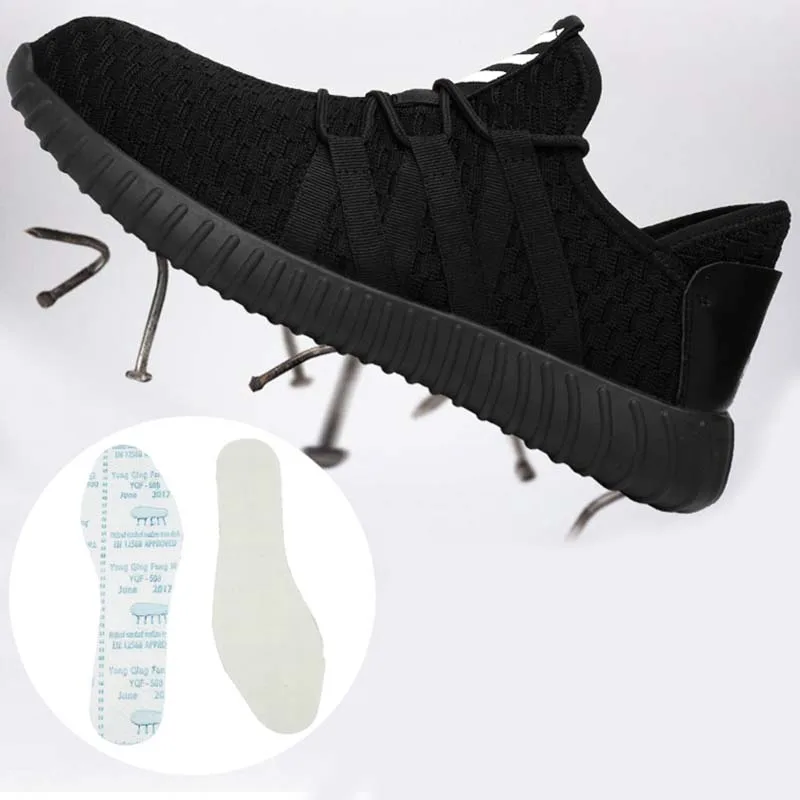 الرجال تنفس أحذية أمان الصلب اصبع القدم حذاء برقبة للعمل الرجال في الهواء الطلق منع ثقب الصلب أسفل البناء سلامة الأحذية