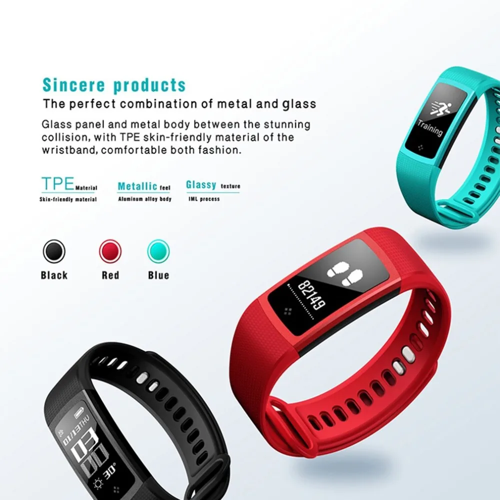 

Sport band 2018 top waterproof heart rate men and women smart sports watch woman smart for Android IOS smart wristband