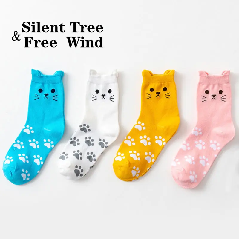 Корейская мода милый кот с изображение мулт героев женский из мультфильмов