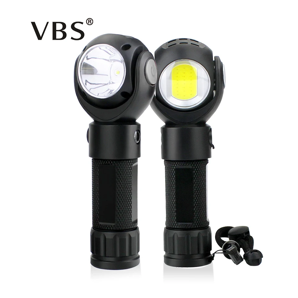 

T6+COB LED Portable Flashlight Super Bright Torch Waterproof in Life USB charging Lantern With Magnet Use 18650 or AAA Battery