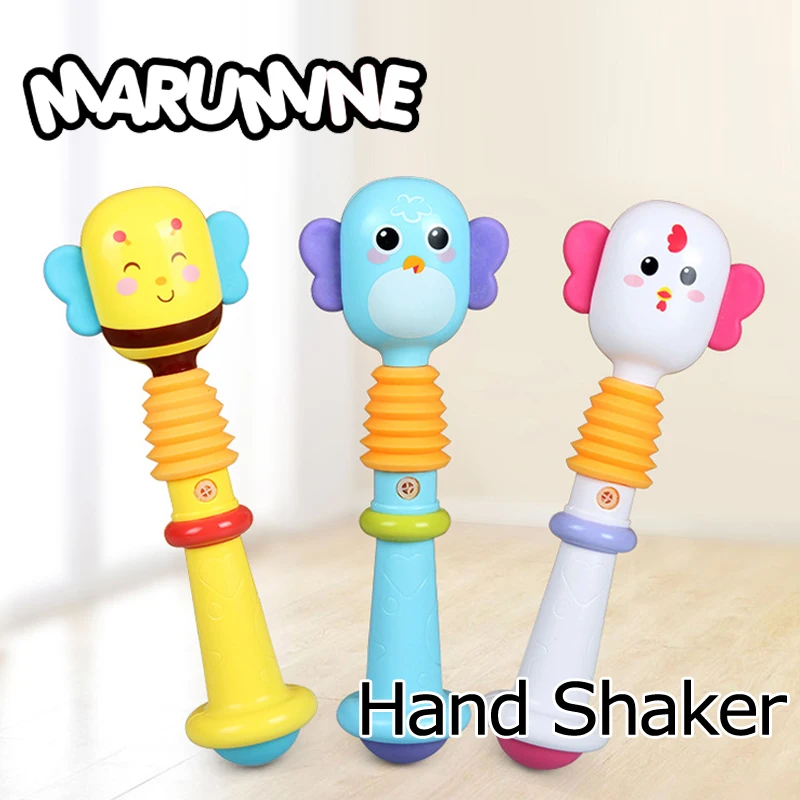Kids Learning Toys Baby Rattle Hand Shaker Hammer With Sounds Cute