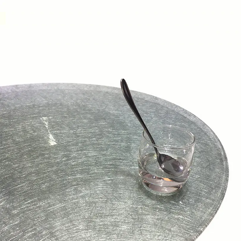 GLASS TURNTABLE LAZY SUSAN SWIVEL PLATGE GLASS_0009
