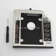 Free Shipping SATA Hard Driver Disk Adapter 12.7mm DVD-ROM Optibay Magnesium alloy disk bracket for Thinkpad T420 T430 T510