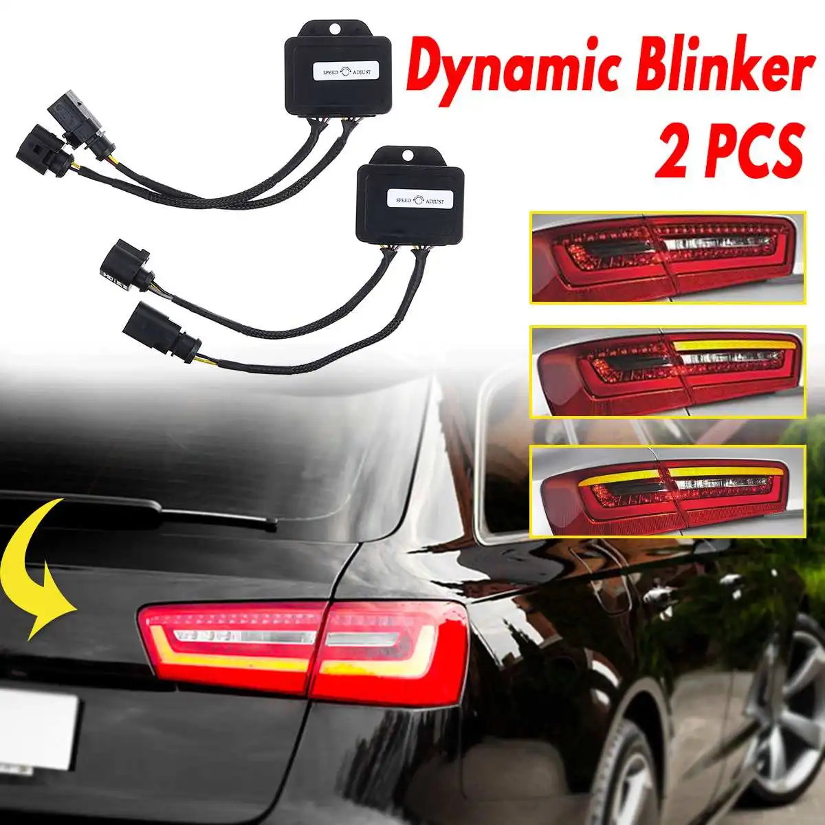 

A Pair For Audi A6 C7 Avant 4G Semi Dynamic Turn Signal Indicator For LED Taillights 2012 2013 2014