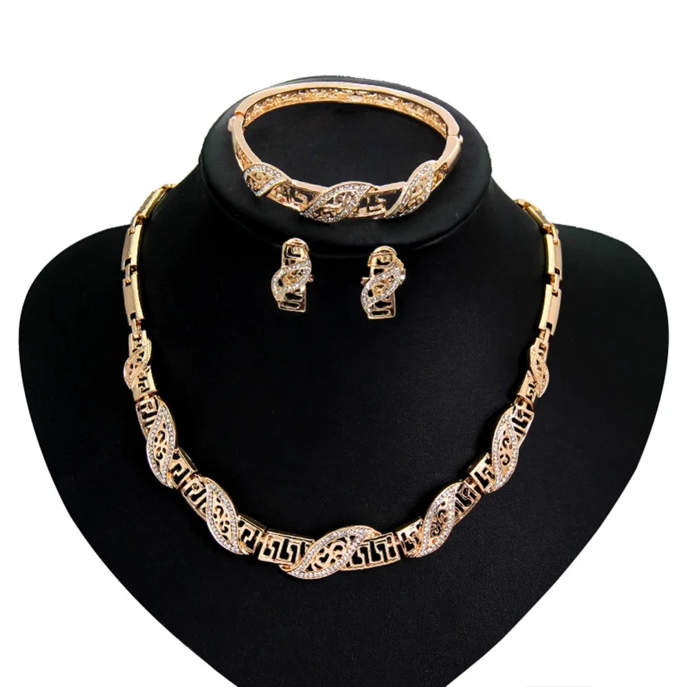 Accessories Zinc Alloy Chain Necklace/ Bracelet/ Earrings/ Ring Jewelry