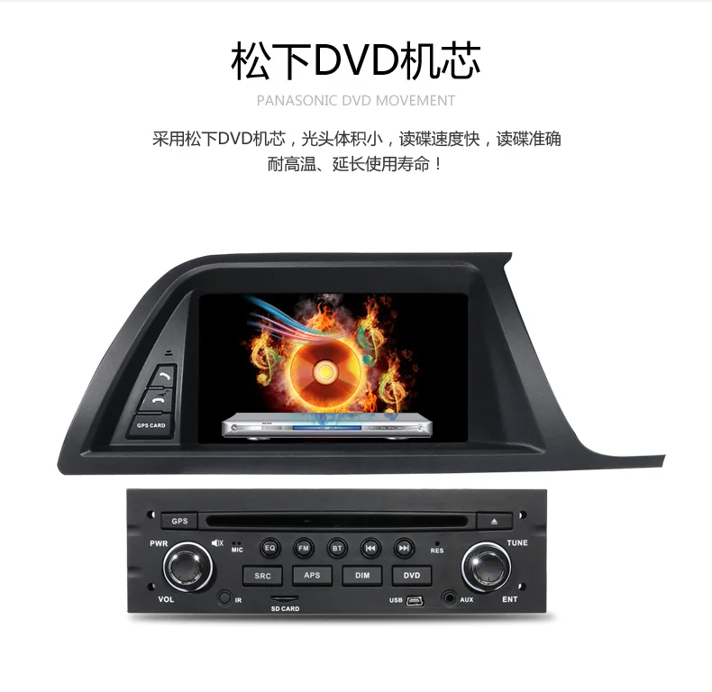 Flash Deal Free shipping car dvd navigation for citroen c5 2013 with steering wheel control, rear view camera input 15