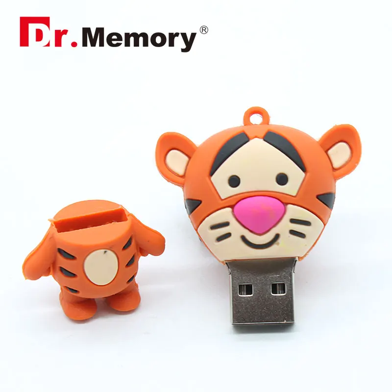 Милые Мультяшные USB флеш-накопители, 32 ГБ, животные, свинья, кролик, флешка, 64 ГБ, реальная емкость, 4 ГБ, 8 ГБ, 16 ГБ, карта памяти, I флэш-диск, флешка