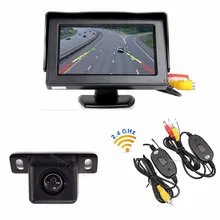 Koorinwoo Wireless Car 4.3″ TFT LCD Vehicle Screen Monitor mirror CCD HD Reversing system Rearview camera Parking Assitance