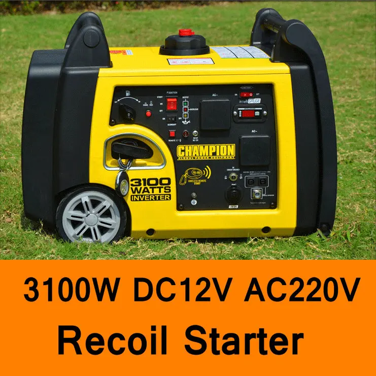 3100W DC 12V AC 220V Gasoline Inverter Generator Recoil Starter Home Car Household Gasoline Generators Portable Silent Generator 3100W DC 12V AC 220V Gasoline Inverter Generator Recoil Starter Home Car Household Gasoline Generators Portable Silent Generator