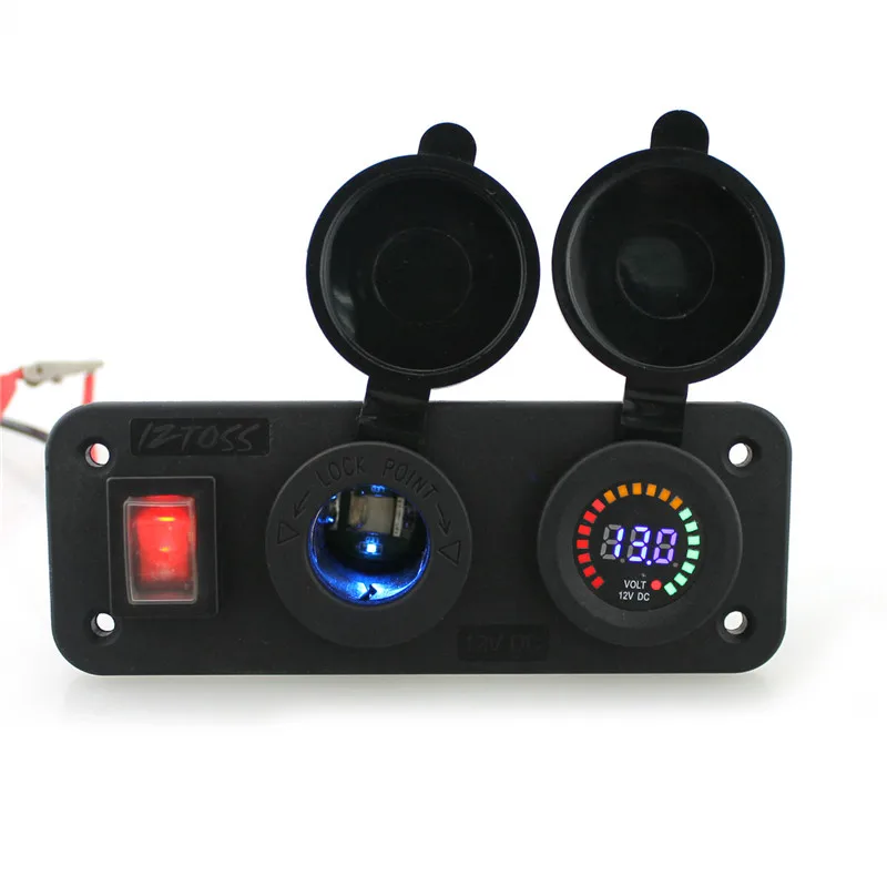 12V 24V прикуривателя автомобиля светильник er со светодиодной 12В двойной разъем USB