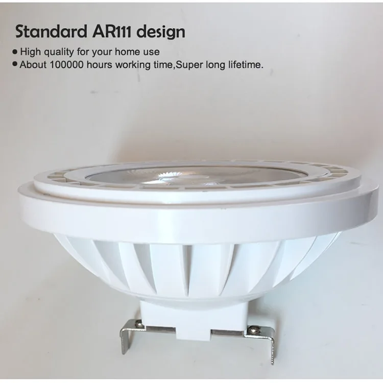 AR111 диммируемая Светодиодная лампа 12 W 20 W G53/GU10 лампочки удара ES111 светодиодный Spotlight AC110V 220 V теплый белый холодный белый