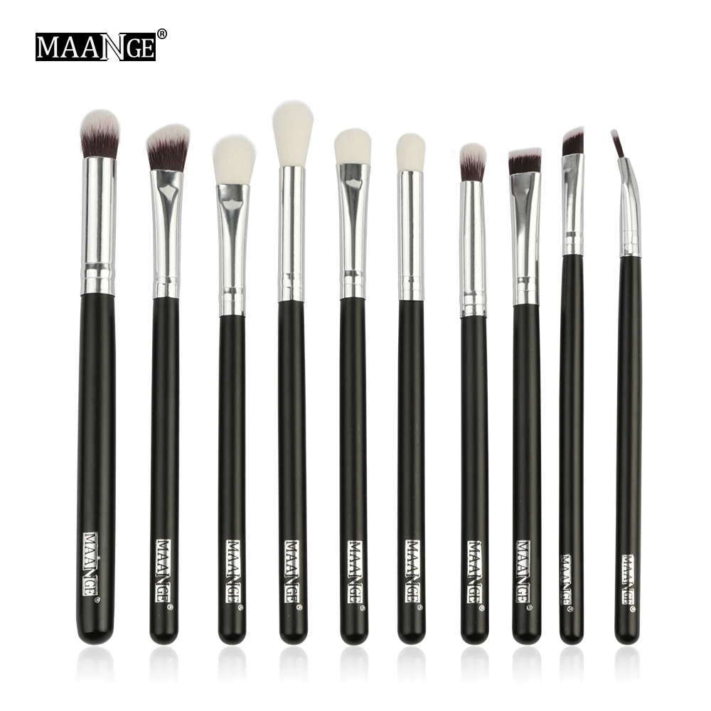 

MAANGE 6/10pcs Makeup Brushes Set Pro Powder Eyeshadow Eyeliner Eye brow Blend Concealer Shading Make Up Brush Cosmetic Tool Kit