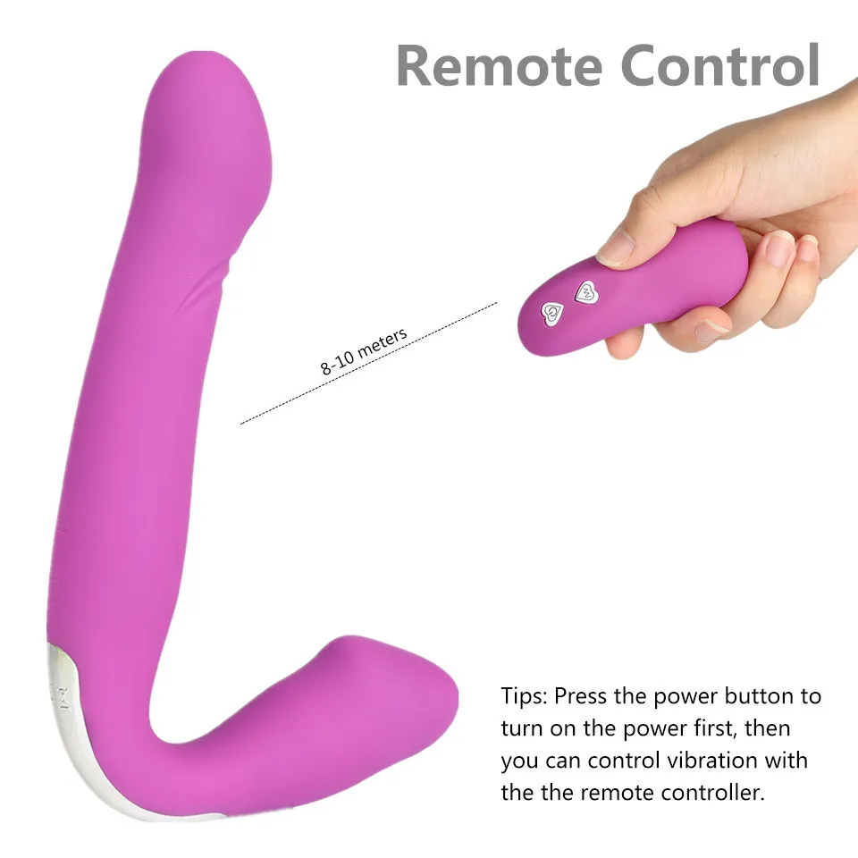 Strapon Dildo Vibrators for Women Remote Control G-spot Vibration Lesbian Double Ended Dildo Toys for Adult Sex Toys for Woman 2