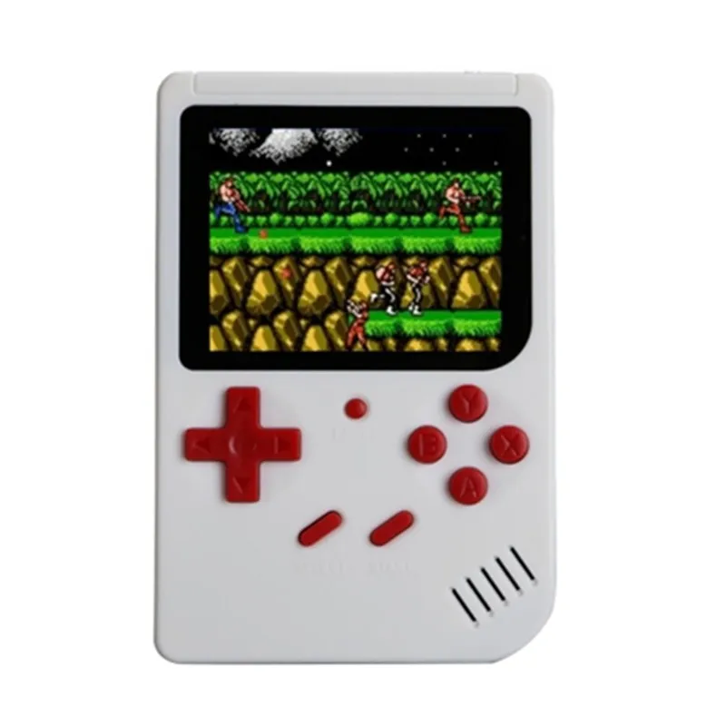 POWKIDDY Q7 Ручные игры 2 4 дюйма ЖК-дисплей большой Экран встроенный 300 игр 8 бит