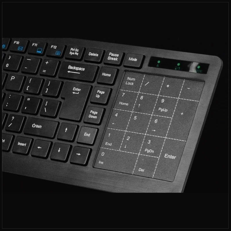 Ультра тонкая клавиатура с сенсорной панелью Chocolate Keycap Slim 2 4 ГГц Беспроводная для