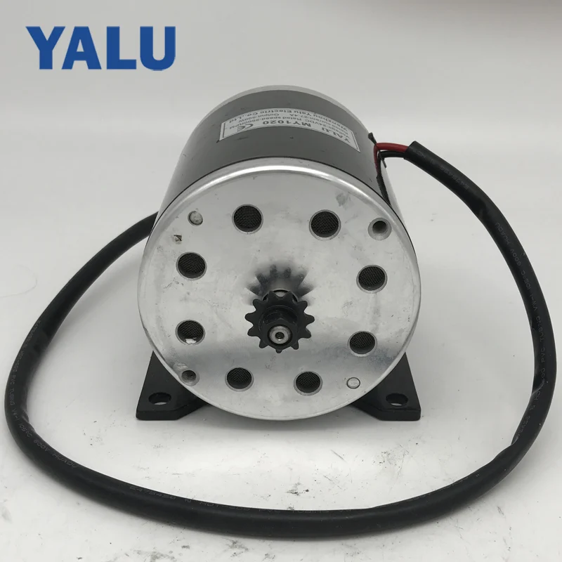 Sale YALU MY1020 500W 24V/36V/48V electric tricycle go-kart minibike E-ATV Ebike Electric Scooter DC brushed motor with Foot 4