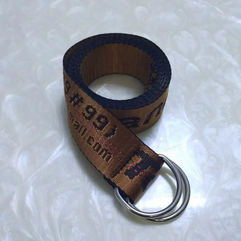 Product color Модный ремень 100-200 см уличный стиль холщовый мужской ремень промышленные буквы холщовые ремни для женщин и мужчин Панк вышивка поясной ремень - Цвет: Product color