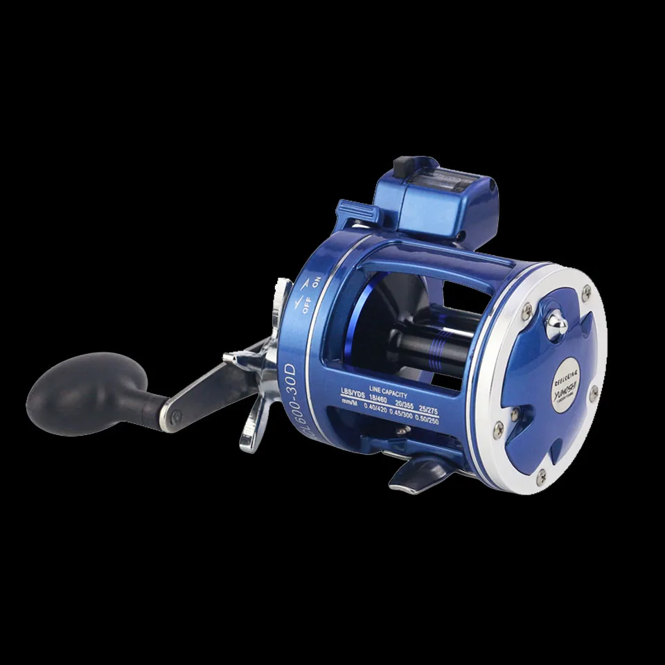 WALK FISH High Strength Aluminum Drum Reel Fishing Line Counter