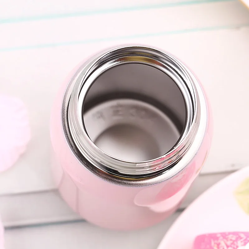 Baby Thermos Feeding Bottle Child 304 Stainless Steel Vacuum Flask Water Cup Cute Mini Toddler Drink Kid Insulation Cup BB5107 (1)