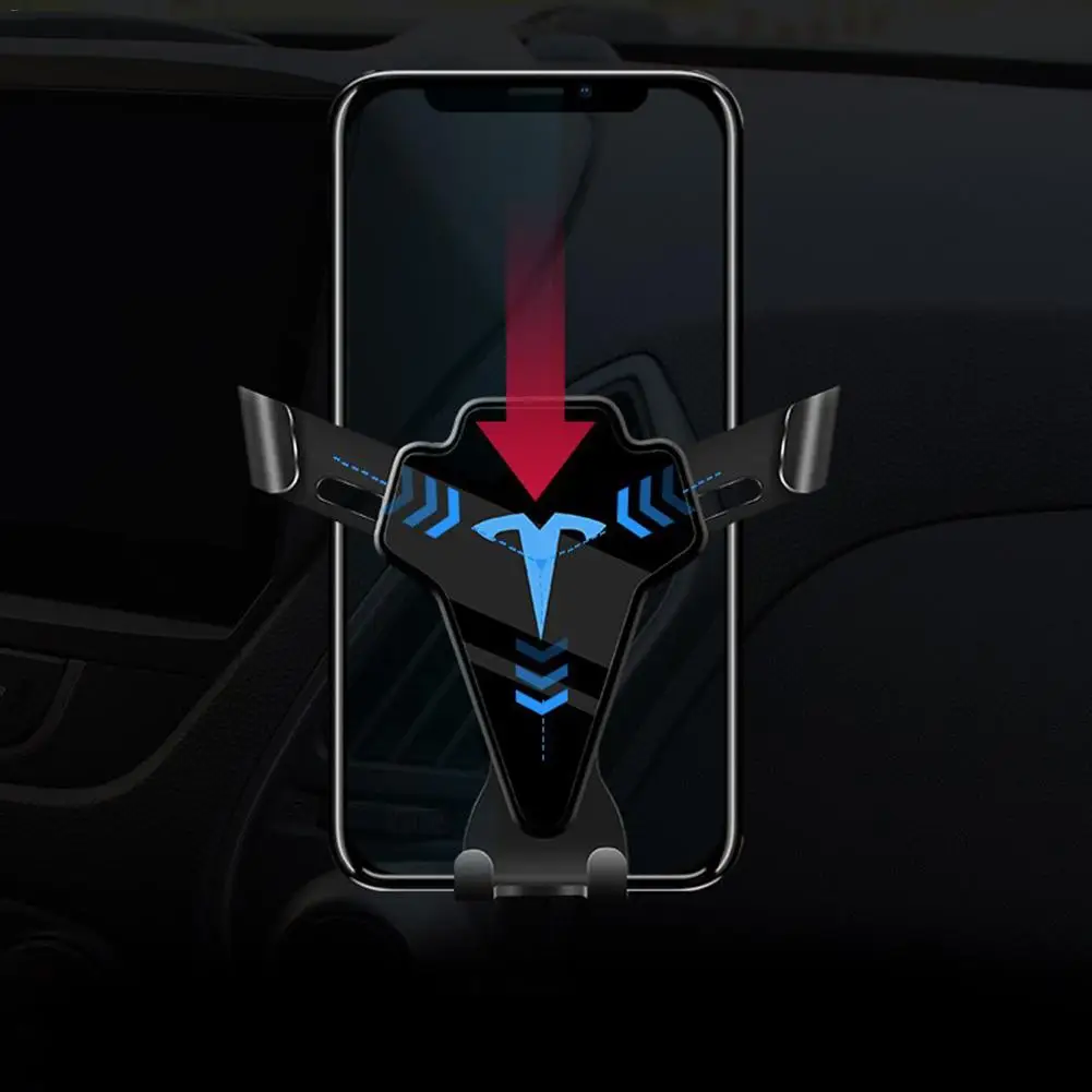 Алюминиевый гравитационный Автомобильный держатель для телефона с вентиляционным отверстием, вращение на 360 градусов для huawei P20 Iphone Xs 8 gps, Кронштейн для мобильного телефона