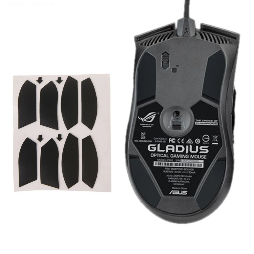 2 комплекта 0 6 мм толщина мыши Ноги мышь коньки для Asus ROG Gladius P501|Коврики мышей| |