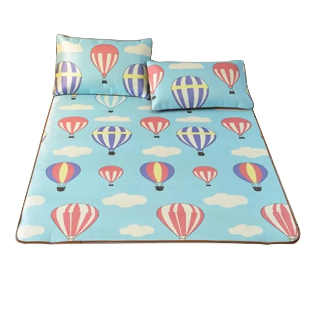 

3D Hot Air Balloon Printed Mat Summer Foldable Cooling Mattress Pad Lightweight Breathable And Sweat-absorbent Home Bed Mat Kit
