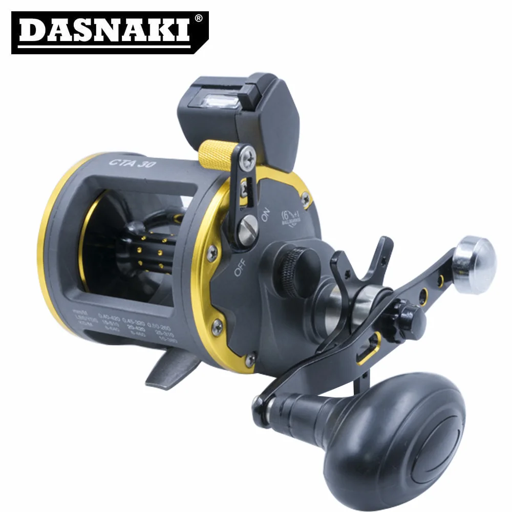 DASNAKI sea fishing reel Fishing line counter Max cranking power 15KG