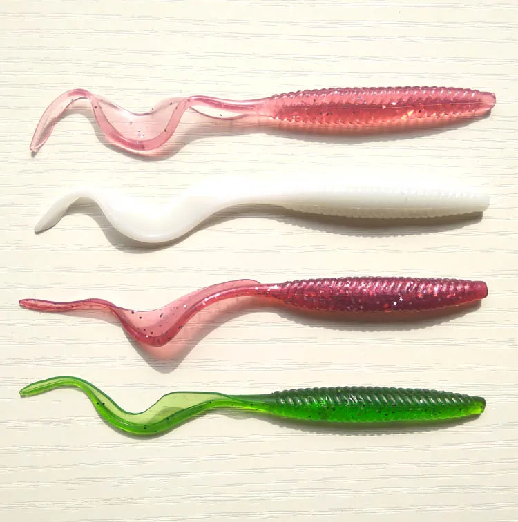 

8pcs 13cm/3g Long tail Grub Super good quality Soft fishing lure Soft Bait mixed sizes Free shipping