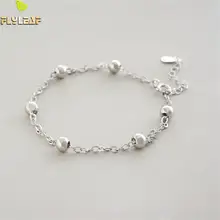 Flyleaf серебряные бусины 925 пробы браслеты для женщин Простые Модные Изящные ювелирные Браслеты И Вечерние браслеты высокого качества