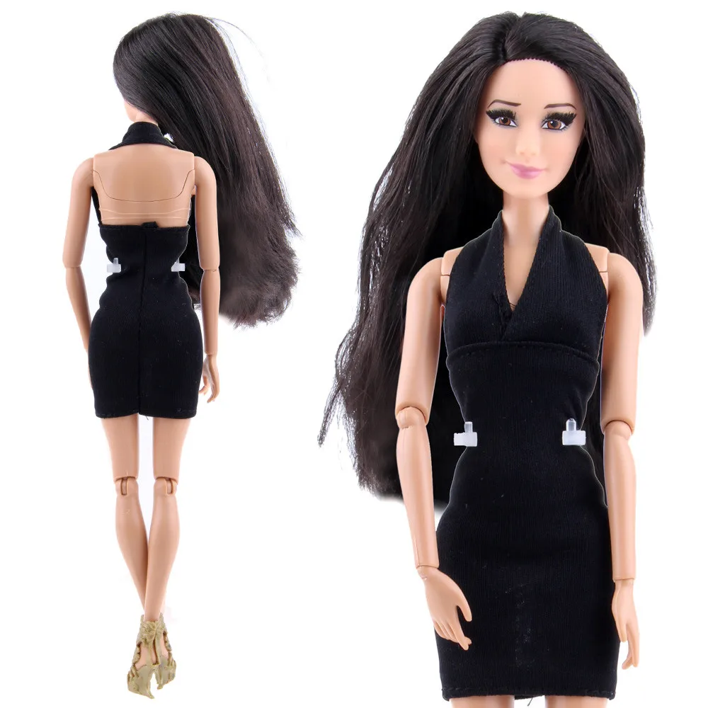 Кукла черная принцесса кукла деловой наряд платье модное шикарное платье принцессы ручной работы одежда платье для куклы Барби около 30 см - Цвет: F