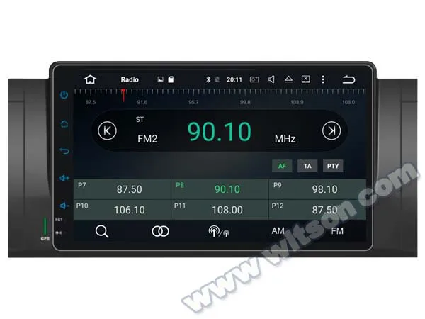 WITSON 9 ''Android 10 0 для BMW E39 M5 X5 E53 Автомобильный DVD Радио 4 Гб RAM + 64 FLASH 8 Восьмиядерный