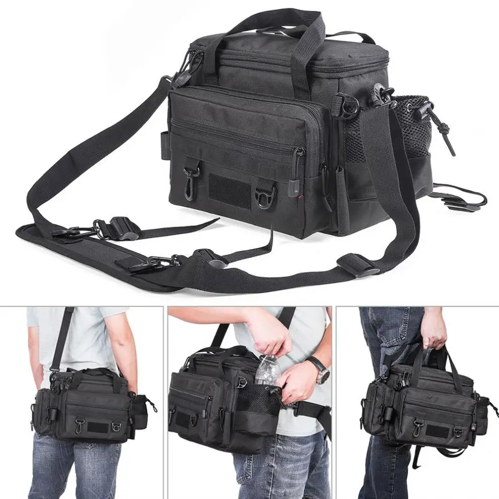 Waist Shoulder Messenger Outdoor Fishing Bag Multifunctional Waterproof