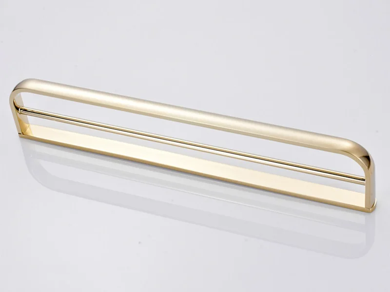 double towel bar rail gold 5