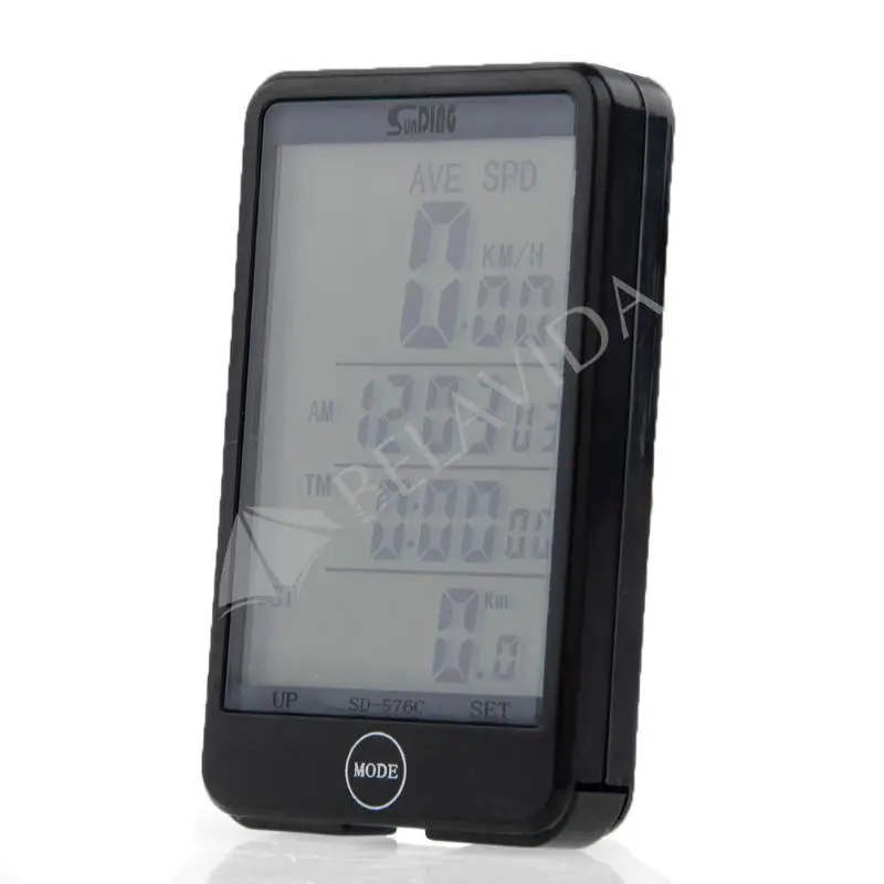Wireless LCD Backlight Bike Bicycle Cycling Computer Odometer Speedometer New