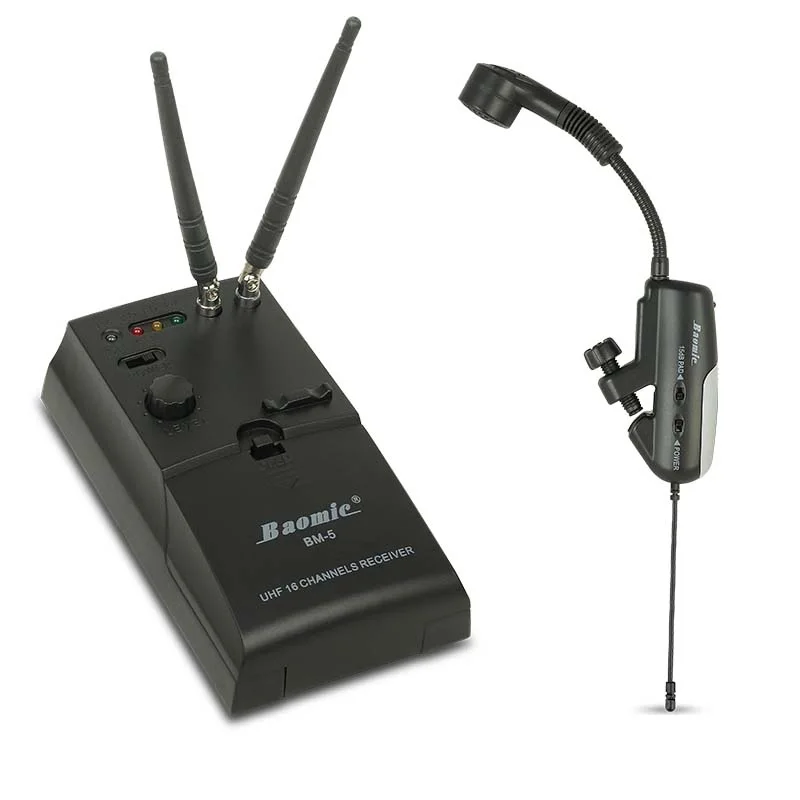 Baomic Wireless Microphone Audio Professional UHF Wireless Instrument