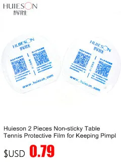 Huieson 2 Pieces Non-sticky Table Tennis Protective Film for Keeping Pimples-in Rubber Adhesive Table Tennis Accessories